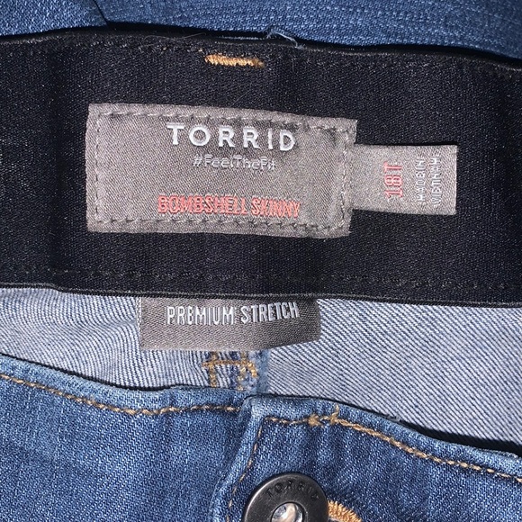 Tall Inseam - Bombshell Skinny Premium Stretch High-Rise Destructed Jean - Picture 9 of 12